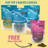 Dog treat bundle baked cookies and free beef liver meal enricher natural treats for dogs