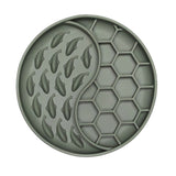 Green Whale Wave Slow Feeder Bowl with whale and honeycomb texture promotes slow eating and reduces dog bloating.