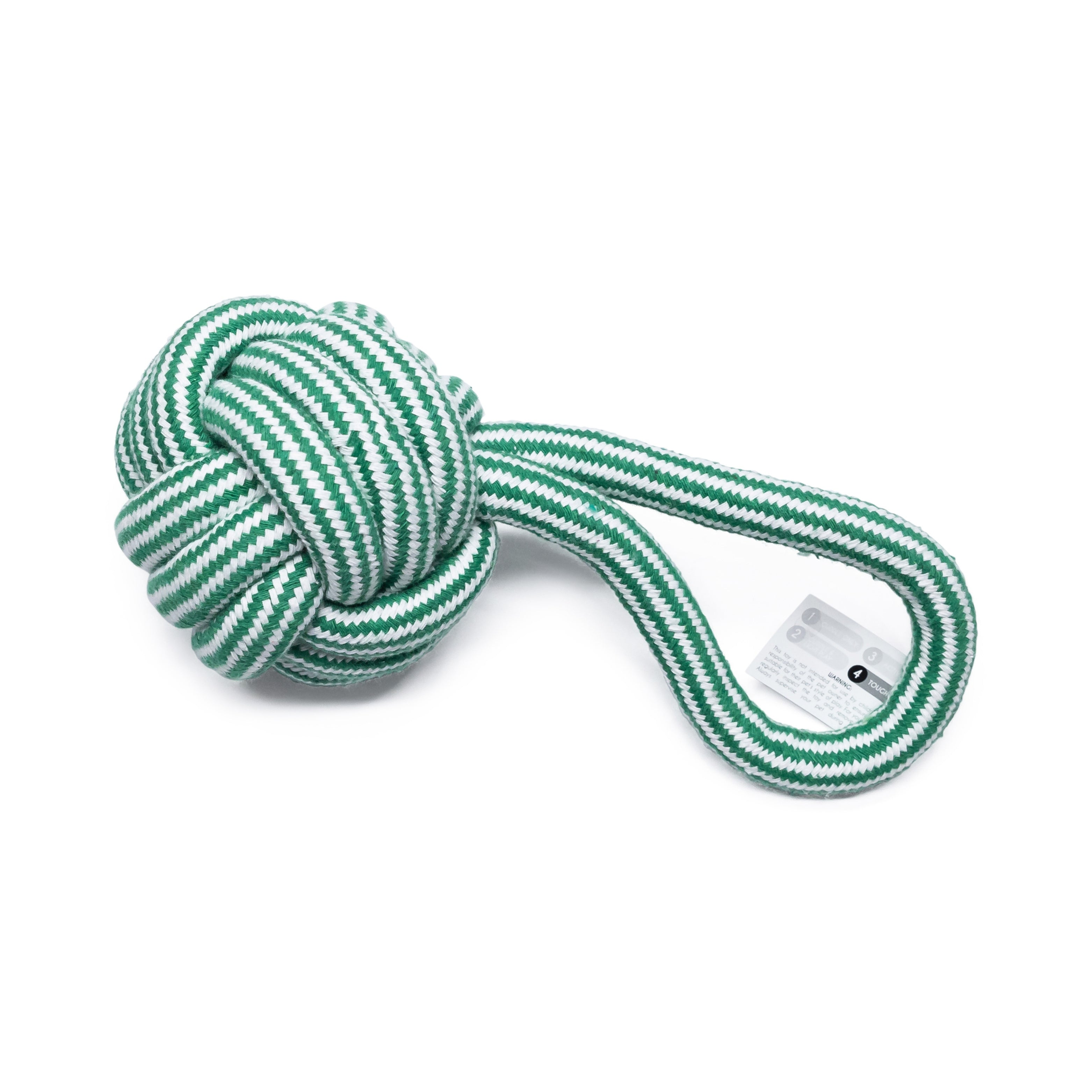 Green dog rope tug toy durable rope toys for dogs for fetching and chewing fun