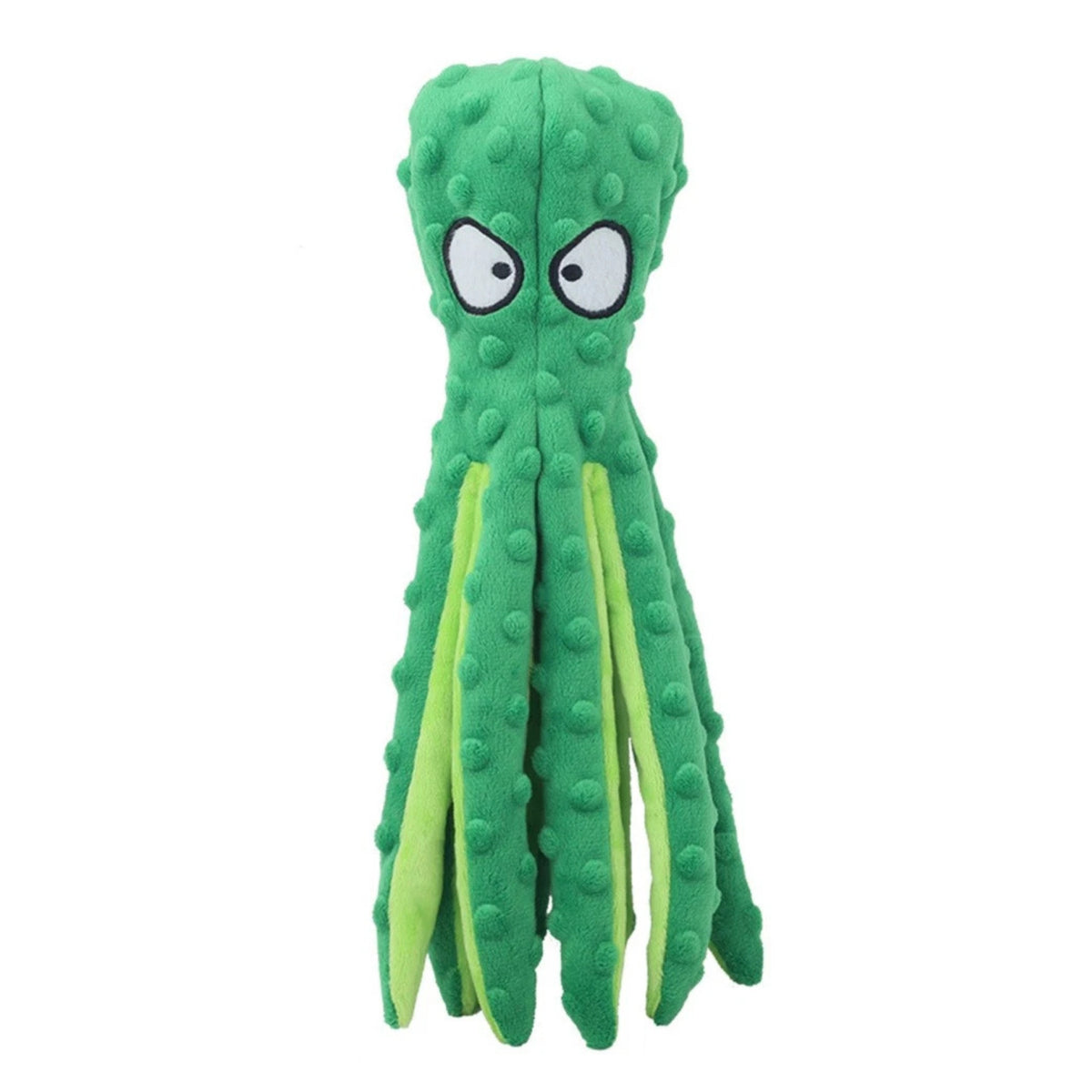Plush Squeaky Crinkle Octopus Dog Toy