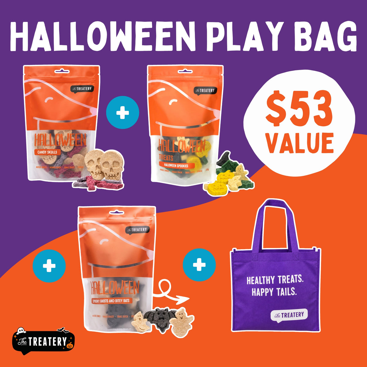 Halloween Play Bag Dog Treat Bundle (Save $9)
