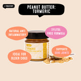 Joint support turmeric peanut butter for dogs xylitol free and anti inflammatory