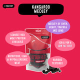 Kangaroo offal dog treats with liver heart and lung high protein low fat treat for healthy dogs
