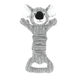 Koala Rope Plush Squeaky Dog Toy