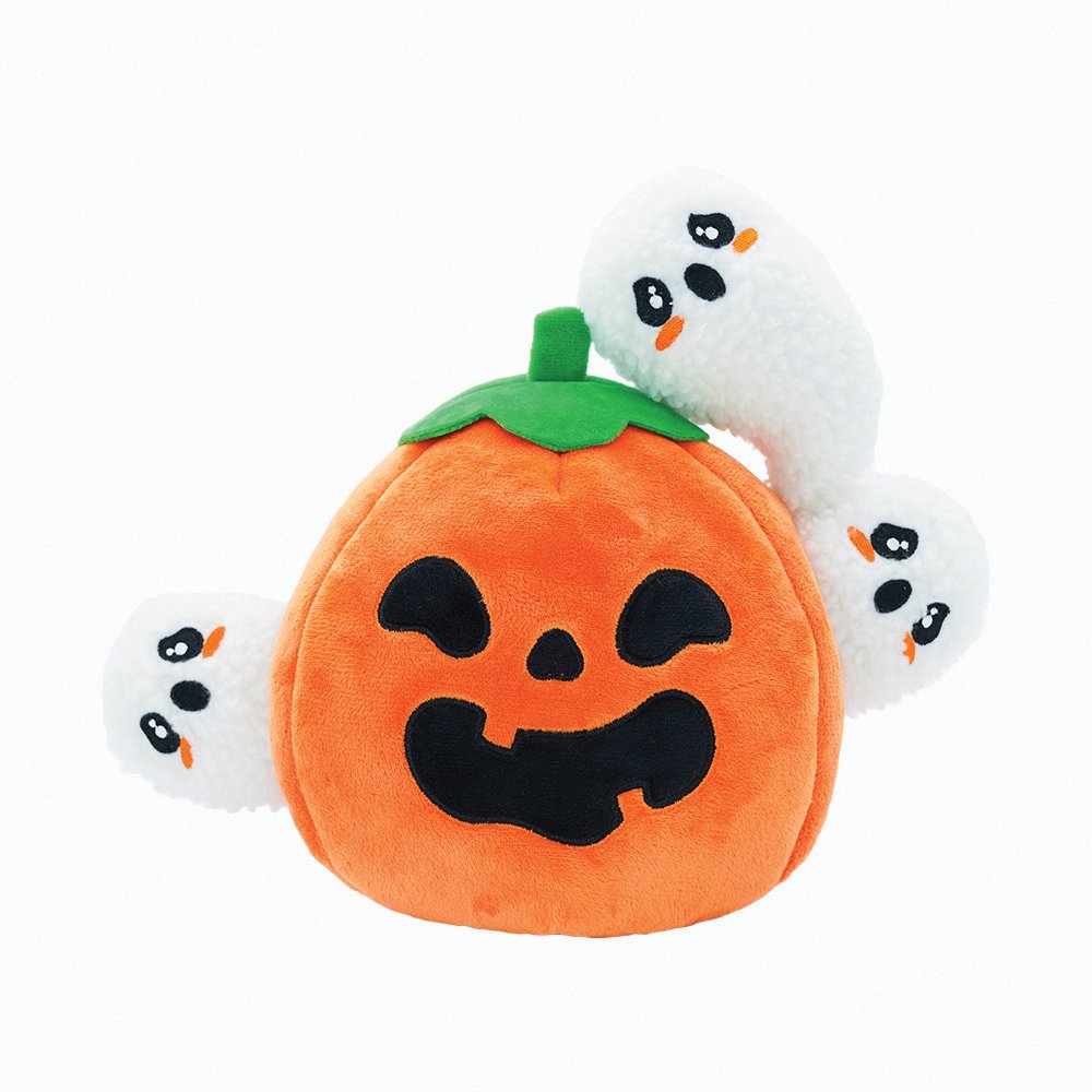 Halloween Cookies Dog Treats Bundle + Pumpkin Plush Hide and Seek Toy (Save $35)