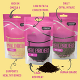 Meal enrichers for dogs chicken emu and beef liver high protein natural toppers for dog food
