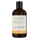 Natural dog shampoo ingredients including coconut oil hemp seed oil and lavender for calm clean coat.
