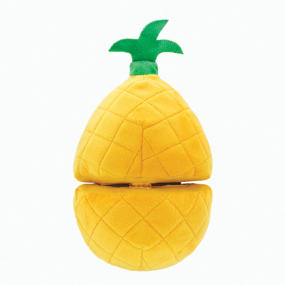 Pineapple plush dog toy interactive soft puzzle dog toy for play and enrichment