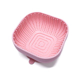Pink Square Puppy Lick Enrichment Bowl designed to reduce boredom and stress while encouraging calm licking behavior.
