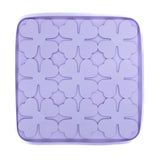 Purple Flower Slow Feeder Enrichment Bowl promotes calm feeding and helps improve digestion with engaging texture design.