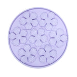Purple Flower Slow Feeder Enrichment Bowl with textured surface for slow feeding to reduce anxiety and promote digestion.