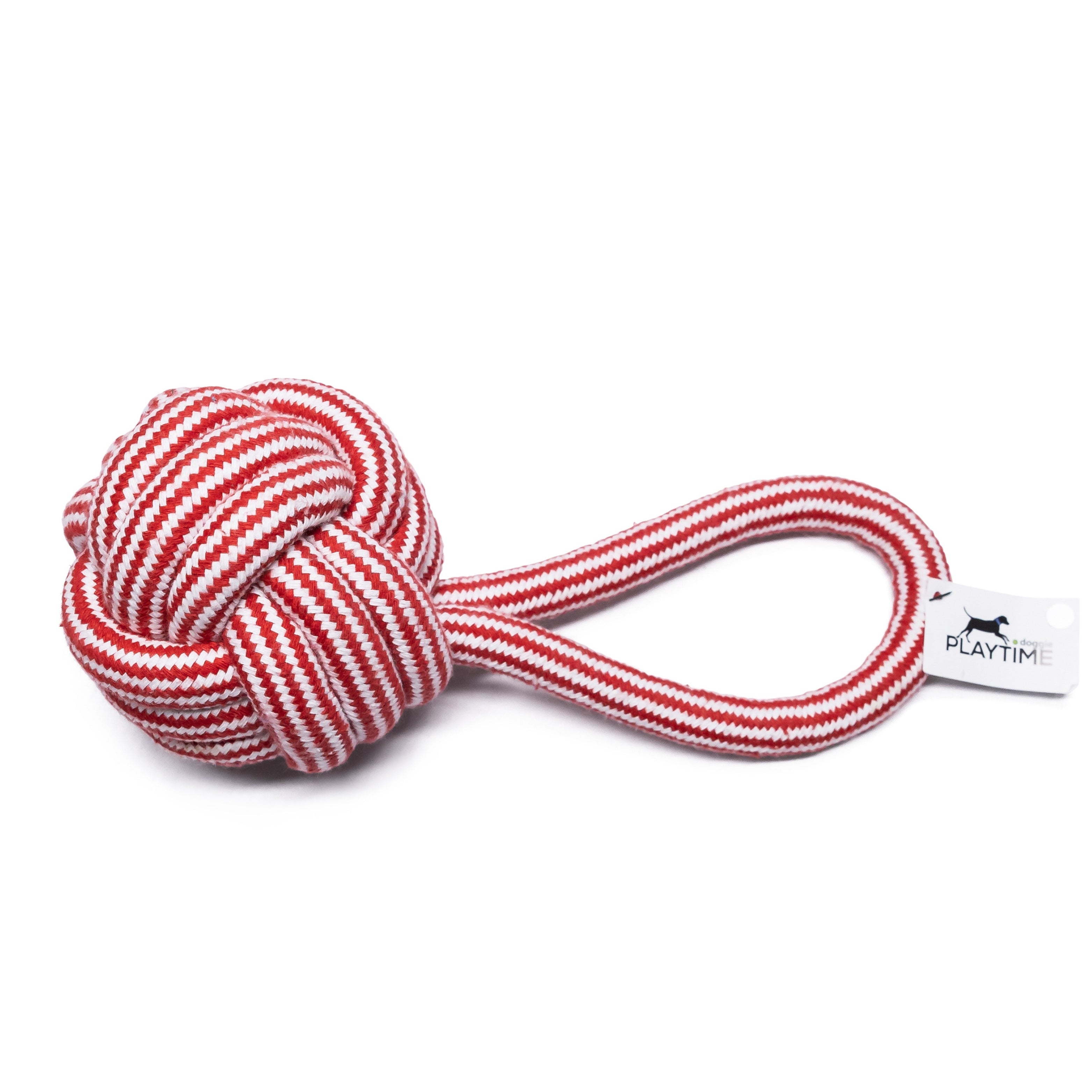 Red dog rope toy strong dog tug rope toy for active play and training sessions