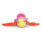 Spiky Shell Sea Turtle Plush Dog Toy with Ball