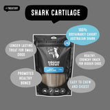 Shark cartilage chews for dogs sustainably caught Australian fish promoting healthy bones