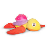 Spiky Shell Sea Turtle Plush Dog Toy with Ball