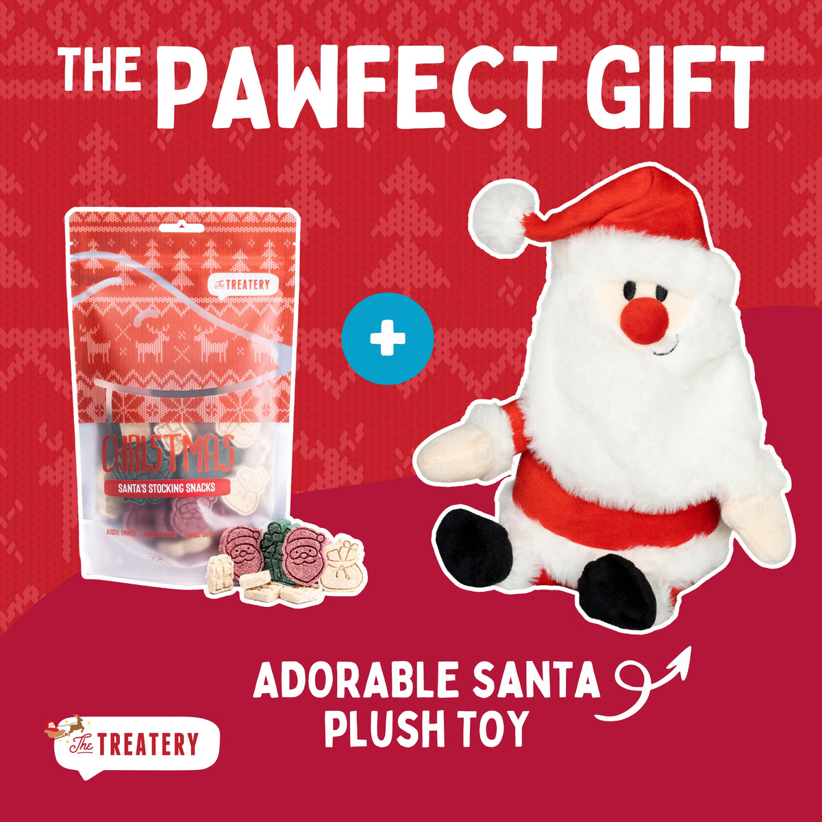 The Pawfect Gift Dog Treat Christmas Gift - Santa (SAVE $6)