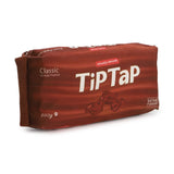 Tip Tap Plush Dog Toy shaped like chocolate biscuit, fun squeaky plush toy for dogs.