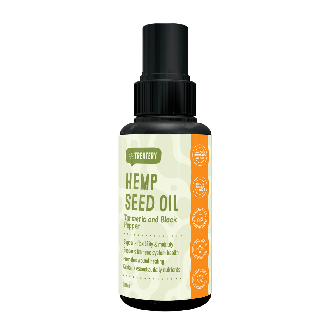 Hemp Seed Oil: Turmeric and Black Pepper