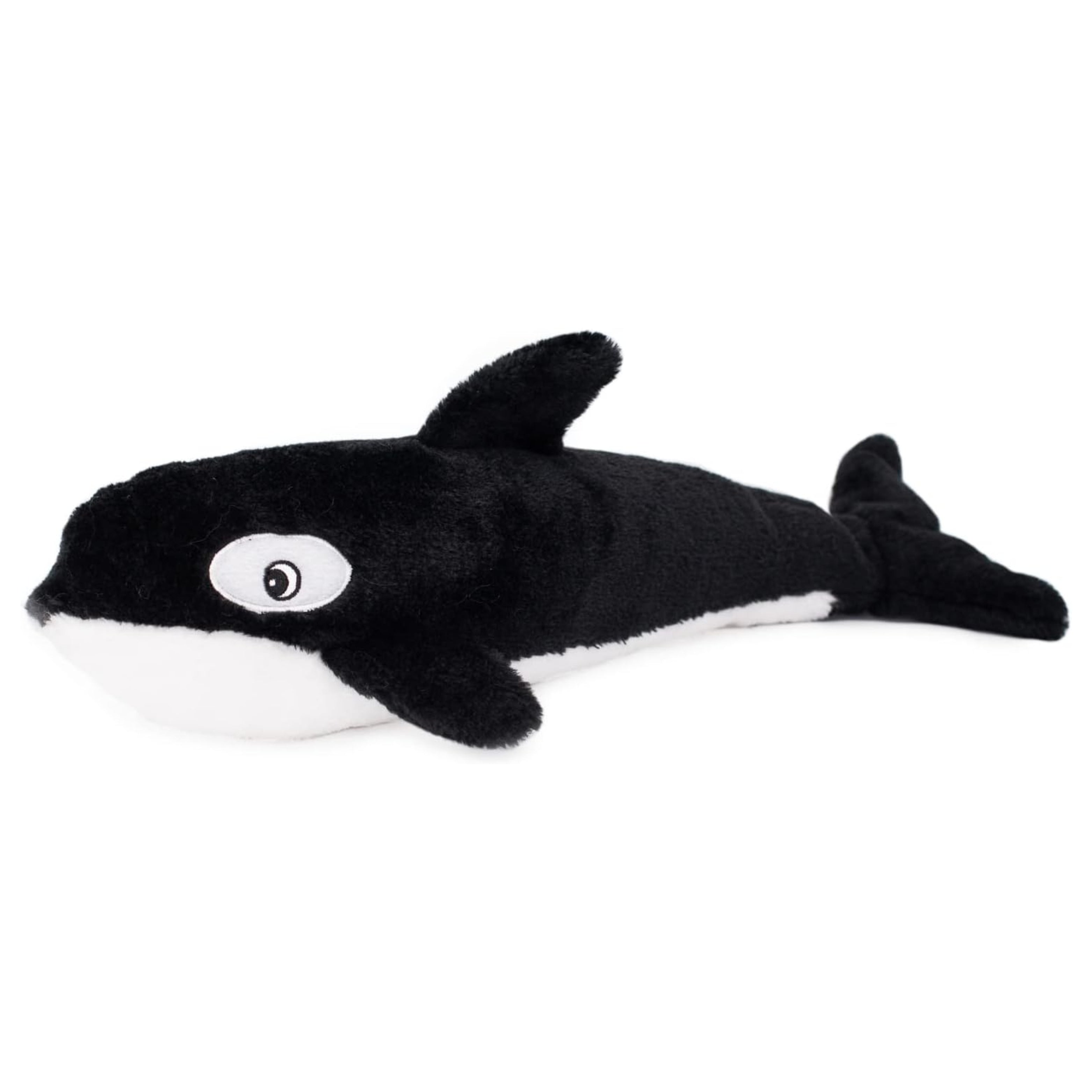 Zippy Paws Jigglerz killer whale plush dog toy fun squeaky toy for playful dogs
