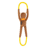 Zippy Paws RopeTugz moose rope dog toy squeaky tug toy for durable and engaging playtime