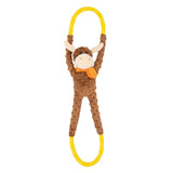 Zippy Paws RopeTugz moose squeaker dog toy durable rope tug toy for fun interactive play