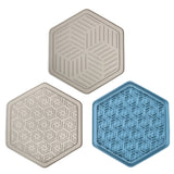 Hexagon Licky Pad Enrichment Slow Feeder Mat for Dogs