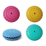 Colorful macaron interactive enrichment treat toy for dogs fun chew and training toy